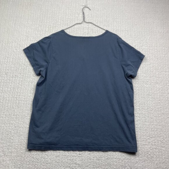 Y2K VTG Buck Knives Gray V Neck T Shirt Women's XXL Goth Holographic Heart Cyber - Picture 13 of 16